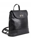 Рюкзак женский кожаный Franchesco Mariscotti 1-3677к-800 плетёнка черный