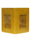 Бумажник портмоне для документов водителя из кожи ОВ-4-A табачно-желтый Apache