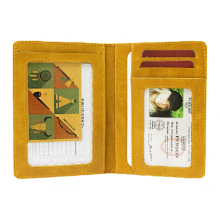Бумажник водителя натуральная кожа ОВ-А табачно-желтый Аpache