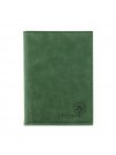 Обложка для автодокументов женская натуральная кожа ОВ-1 друид зеленый Флауэрс 