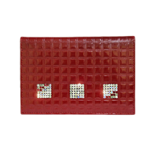Бумажник водителя женский кожаный БС-12 red ice с кристаллами SWAROVSKI Kniksen красный