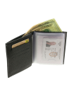 Обложка портмоне для автодокументов с отделением для денег и карт натуральная кожа БИ-1 Person