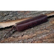 Чехол для ключей из натуральной кожи К-23-А Apache дымчато-коричневый