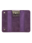 Футляр для ключей из кожи С-КС друид фиолетовый Флауэрс
