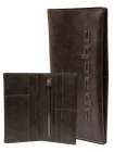 Портмоне для документов из кожи на скрытых магнитах Вояж-2-A дымчато-коричневое Apache