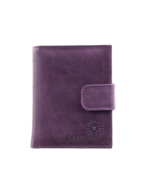Кошелек портмоне женское натуральная кожа С-Джари друид фиолетовый Флауэрс