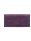 Портмоне кошелек кожаный женский С-ВП-2 друид фиолетовый Флауэрс