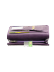 Портмоне кошелек кожаный женский С-ВП-2 друид фиолетовый Флауэрс
