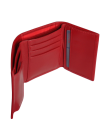 Кошелек портмоне женское натуральная кожа С-Джари люкс красный Флауэрс