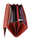 Кошелек портмоне женский кожаный ВП-7 коралл красный Kniksen