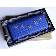 Портмоне кошелек женский кожаный с кристаллами Сваровски ВП-17 Ice Blue Kniksen