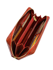 Кошелек портмоне женский на молнии из натуральной кожи Мэри красный ВП-1пулл-уп Kniksen