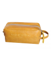 Мужская сумка косметичка несессер дорожная кожаная Apache Н-1-А табачно-желтый
