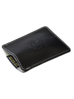 Картхолдер для пластиковых карт из кожи ФПК-2-S черныйы Apache с защитой RFID