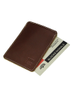Картхолдер для пластиковых карт из кожи ФПК-2-S коричневый Apache с защитой RFID