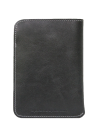 Чехол обложка для паспорта кожаная ОП-А дымчато-черная Apache