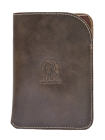 Чехол обложка для паспорта кожаная ОП-А дымчато-коричневая Apache