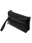 Барсетка сумка клатч мужской из натуральной кожи дымчато-черный CM-8013-A Apache