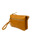 Барсетка сумка клатч мужской из натуральной кожи табачно-желтый CM-8013-A Apache
