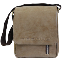 Мужская сумка планшет через плечо СМ-4014-А коричневая Apache
