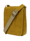 Мужская сумка планшет из кожи табачно-желтая СМ-7013 Apache