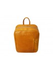 Рюкзак кожаный мужской P-9113-A табачно-желтый Apache RFID