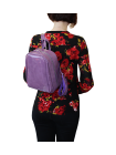 Кожаный женский рюкзак друид P-9013-A Lilac Candy Apache
