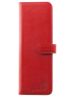 Большая визитница для пластиковых карт женская из кожи С-ВМ-6 люкс красный Флауэрс