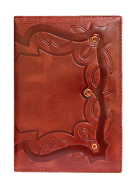 Обложка для паспорта ОПВ коралл красный Kniksen